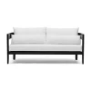 Avoca Outdoor Sofa Black & White Left Chaise