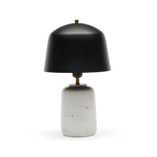 Dane white marble lamp