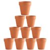 10x 5cm Flower Pot Pots Clay Ceramic Plant Drain Hole Succulent Cactus Nursery Planter