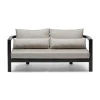 Java Outdoor Sofa Black & Taupe