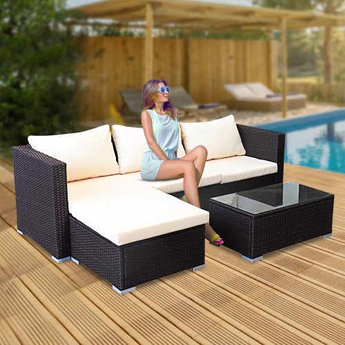PE rattan garden furniture