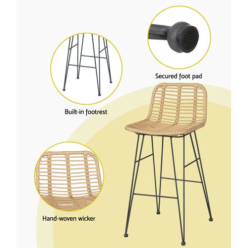 Rattan dining chairs