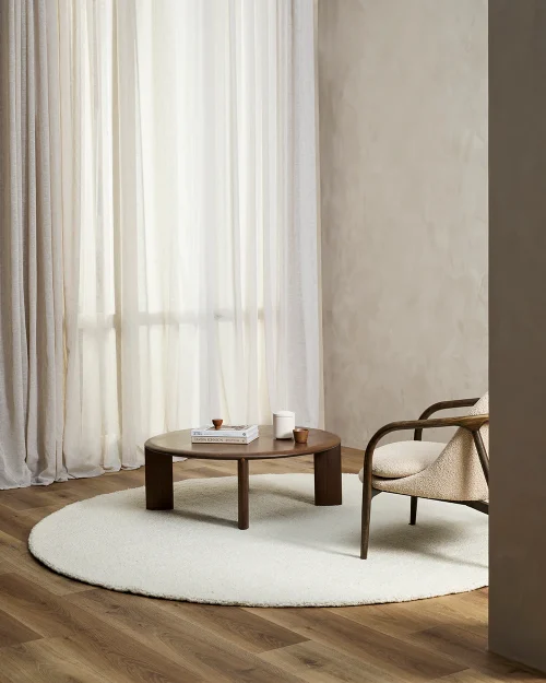 Round floor rug