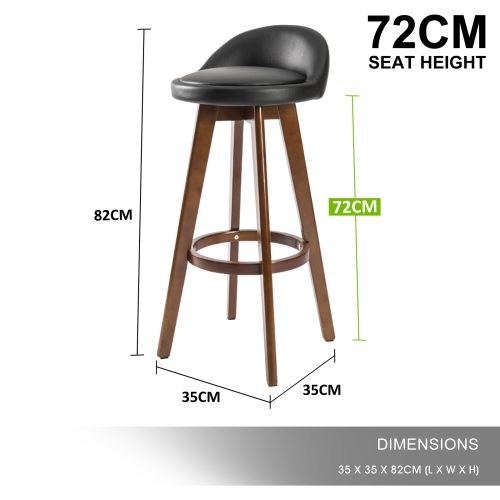 Wooden bar stool