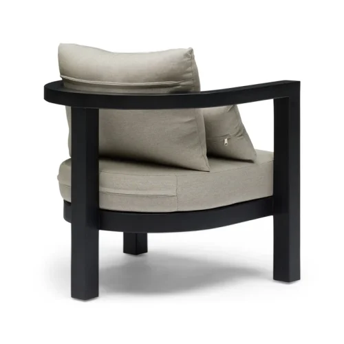 Java Outdoor Chair Black & Taupe - Image 5