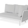 Siano Modular Right Arm 2 Seater - Outdoor - White - Light Grey Cushion