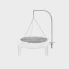 ALFRED RIESS Fire Pit Grill Grates Hanging - Large (for Stromboli)