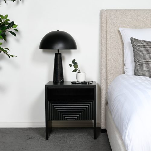 Black marble lamp
