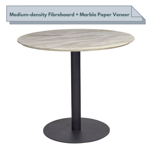 Black wooden table
