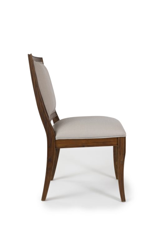 Britannica Outdoor teak dining chair side view