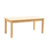 Jooyes Kids Birch and White Rectangular Table - H54cm