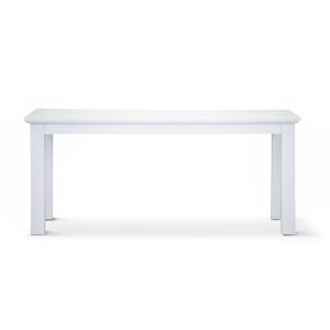 Laelia Dining Table 220cm Solid Acacia Timber Wood Coastal Furniture - White