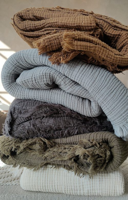 Luxury cotton bedcover