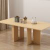Oak Melamine Dining Table 6 Seater