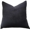 Olga Linen Cotton Cushion 60cm Square - Black