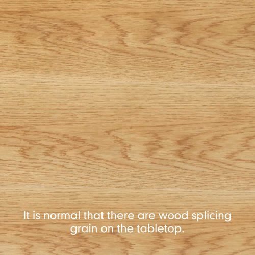 Oval wood table