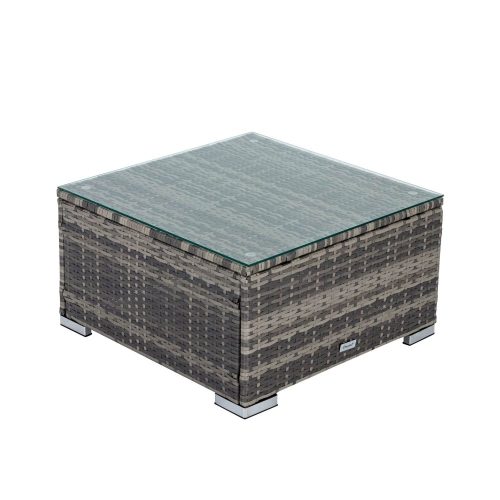 Patio lounge set with ottomans