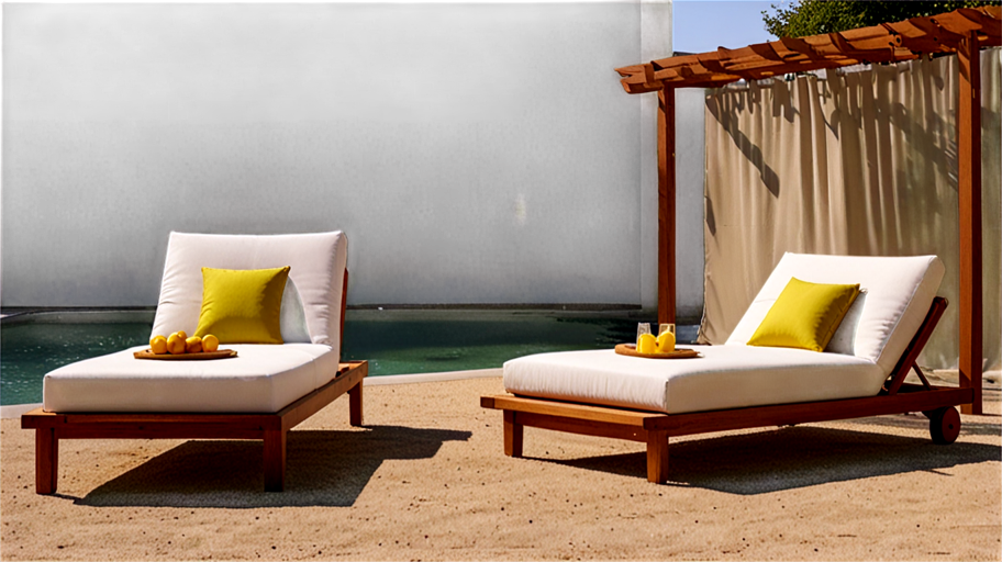 Poolside seating