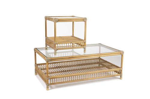Sorrento side table and coffee table natural 1