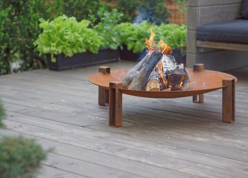 Stromboli steel fire pit