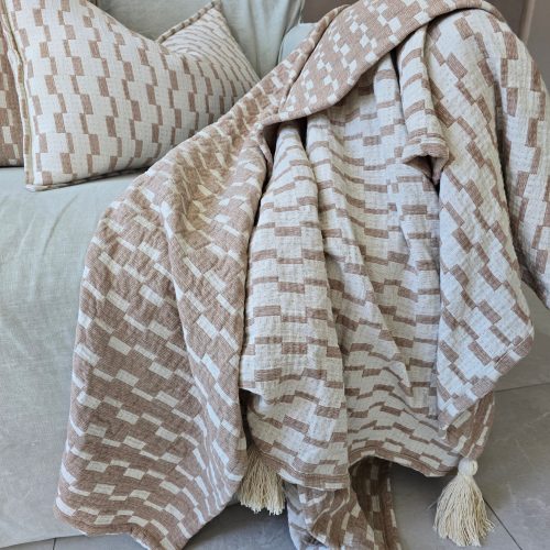 Textured Cotton Throw