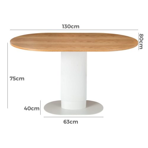 Wooden dining table