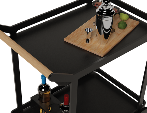 black-bar-cart-outdoor-