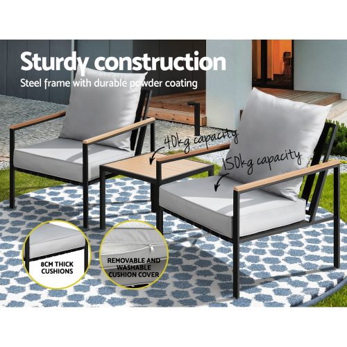 black bistro set