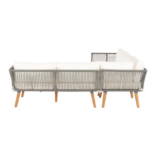 outdoor wooden sofa