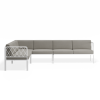 Seville Config C Corner Sofa - White - Outdoor