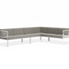 Seville Config D Corner Sofa - White - Outdoor
