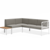 Seville Config H Corner Sofa - White - Outdoor