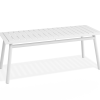 Roku Bench 120cm - Outdoor - Matte White