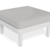 Siano Modular Pouf - Outdoor - White - Light Grey Cushion
