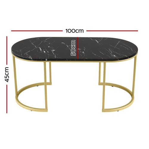 Black coffee table