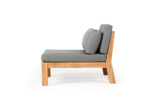 Cast slate outdoor chair
