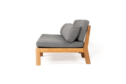 Cast slate outdoor sofa