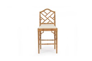 Chippendale Counter Stool – Weathered Oak