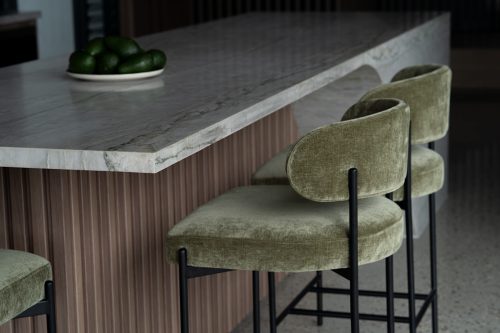Green counter stool