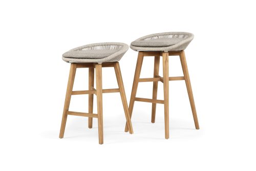Grey and white stool