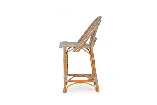 Grey wood counter stool