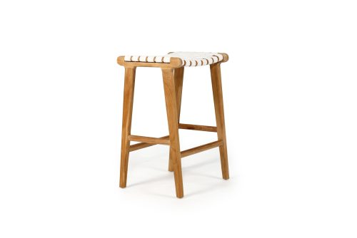 Handmade leather stool