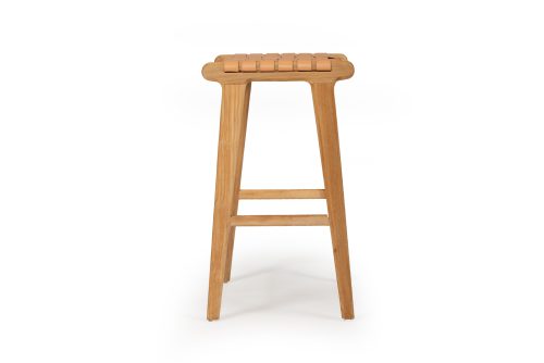 Handmade leather stool