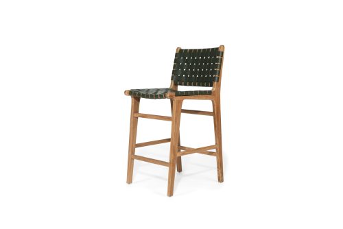 Leather counter stool
