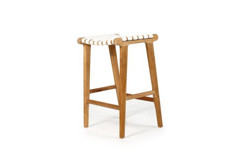 Leather counter stool