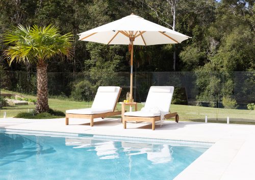 Modern outdoor sunbed
