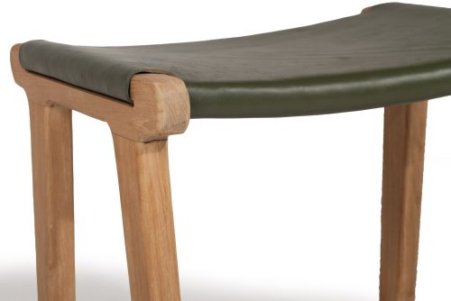 Olive green bar stool