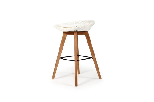 Outdoor backless bar stool