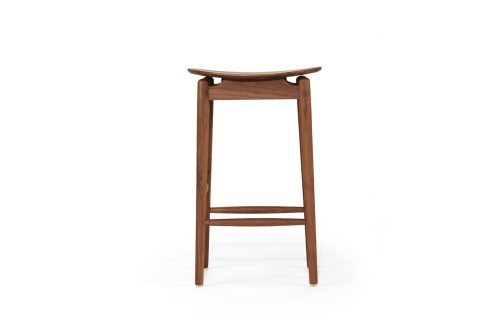 Rustic walnut stool