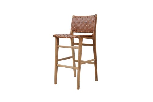 Stylish leather stool